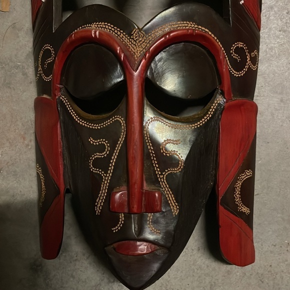 2 Wooden African Masks - Real African tribal masks bought in Kenya - RARE - Picture 6 of 7